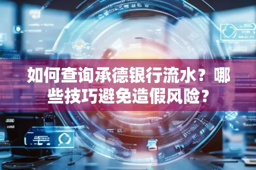 如何查询承德银行流水？哪些技巧避免造假风险？